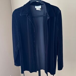 Kathie Lee Collection Black Button Down‎ Shirt